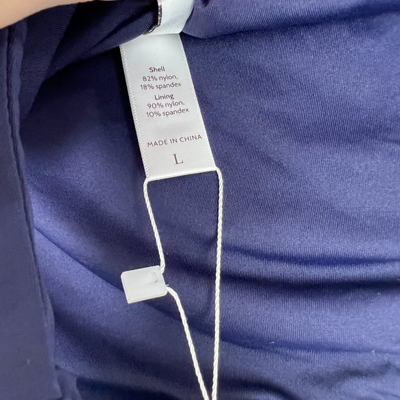 NWT Andie Swim The Cheeky Bottom Flat Bikini Navy Blue Size Large L NEW - Picture 8 of 10